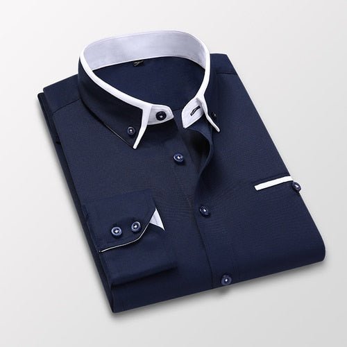 Carino Men's Dress Shirt - Zekro Market - Camisa Social Masculina Carino - 14:365458Pink;5:361386Asian M is Eur XS - Carino Men's Dress Shirt