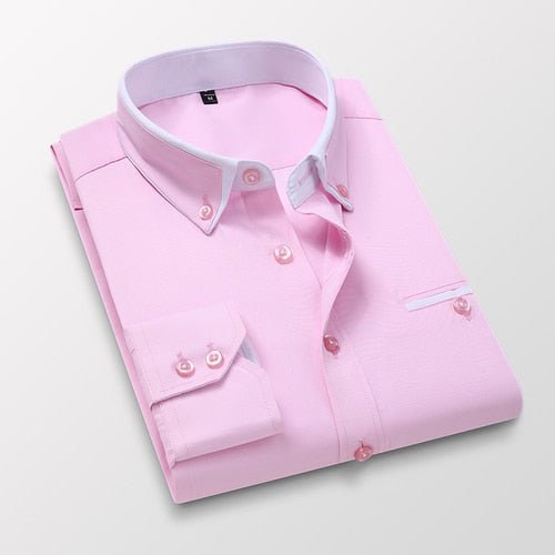 Carino Men's Dress Shirt - Zekro Market - Camisa Social Masculina Carino - 14:771Dark Blue;5:361386Asian M is Eur XS - Carino Men's Dress Shirt