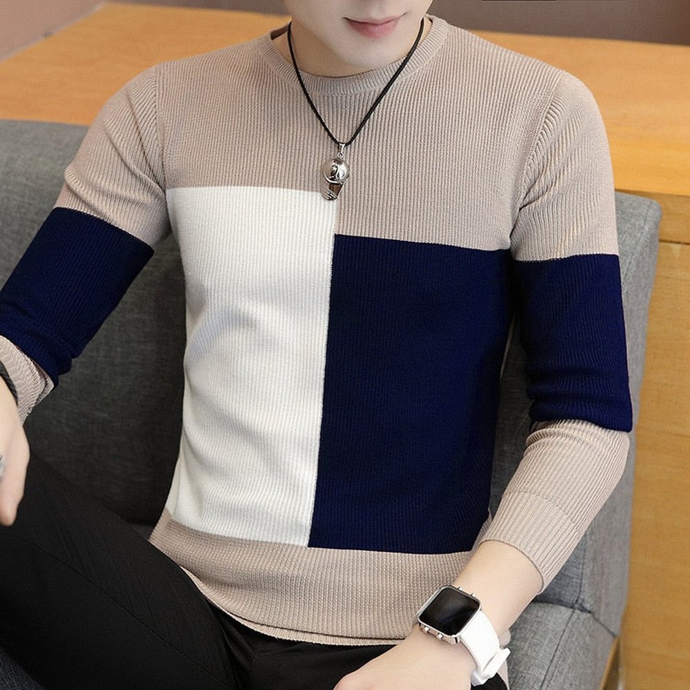 Lisbon Men's Sweater - Zekro Market - Suéter Masculino Lisbon - 14:200001438Khaki;5:36138555 - 60kg size L - Lisbon Men's Sweater